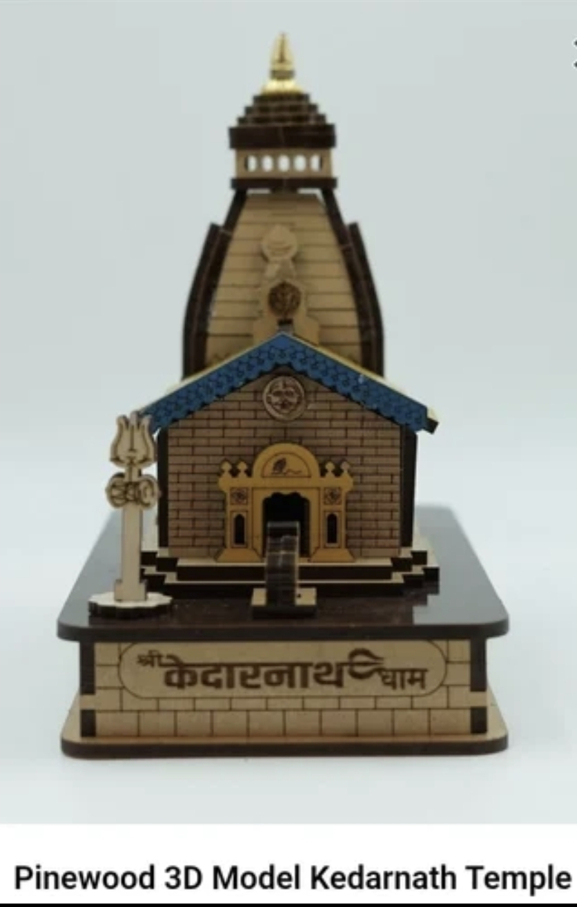 Pinewood 3D Model Kedarnath Temple